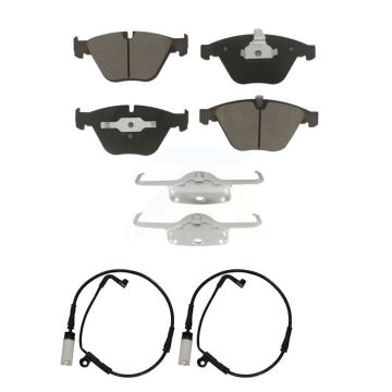 Front Ceramic Brake Pad Wear Sensor Pair Kit For BMW 530i 528i xDrive 525i 535i 550i 545i KCW-100712