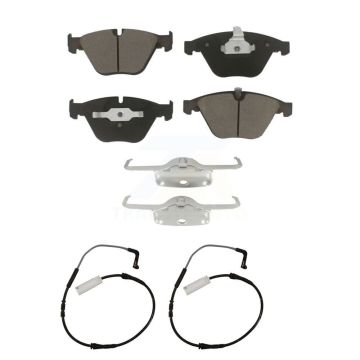 Front Ceramic Disc Brake Pads And Wear Sensor Pairs Kit For BMW 335i 328i 335d 3.0L KCW-100713