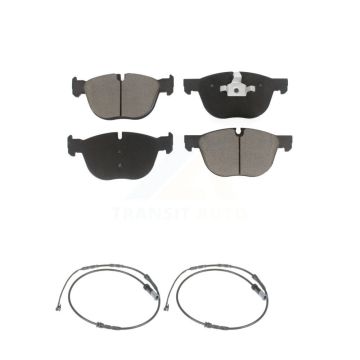 Front Ceramic Disc Brake Pads And Wear Sensor Pairs Kit For 2017 BMW X4 M40i KCW-100721