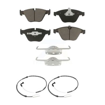 Front Ceramic Disc Brake Pad Wear Sensor Pair Kit For 2009-2010 BMW 328i xDrive 335i 3.0L KCW-100729