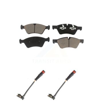 Front Ceramic Brake Pad Wear Sensor Pair Kit For Mercedes-Benz ML350 R350 GL450 ML500 G55 KCW-100735