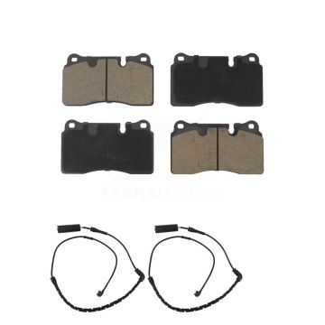 Front Ceramic Brake Pads Wear Sensor Pair Kit For Land Rover Range 4.2L with Supercharged KCW-100753