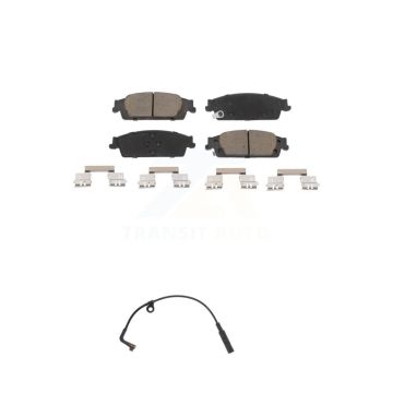 Rear Ceramic Brake Pad Wear Sensor Kit For Chevrolet Silverado 1500 LD GMC Sierra Limited KCW-100786