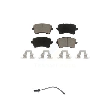 Rear Ceramic Disc Brake Pads And Wear Sensors Kit For 2015 Audi Q5 KCW-100801