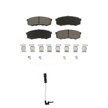 Rear Ceramic Disc Brake Pads And Wear Sensors Kit For 2000 Mercedes-Benz C43 AMG 4.3L KCW-100821