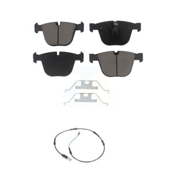 Rear Ceramic Disc Brake Pads And Wear Sensors Kit For 2009-2010 BMW 535i 3.0L KCW-100830