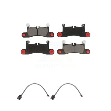 Rear Ceramic Disc Brake Pads And Wear Sensors Kit For Porsche Cayenne with Harness KCW-100923