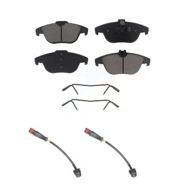 Rear Ceramic Disc Brake Pads And Wear Sensors Kit For 2011 Mercedes-Benz C63 AMG 6.3L KCW-100942