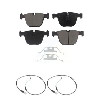 Rear Ceramic Disc Brake Pads And Wear Sensors Kit For 2009-2010 BMW 535i 3.0L KCW-100953