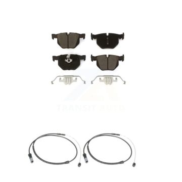 Rear Ceramic Disc Brake Pads And Wear Sensors Kit For BMW X5 X6 KCW-100963