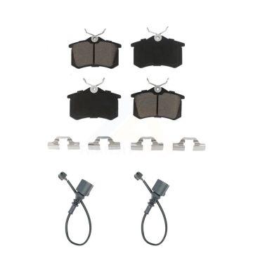 Rear Ceramic Disc Brake Pads And Wear Sensors Kit For 2003-2006 Audi TT 1.8L KCW-100966