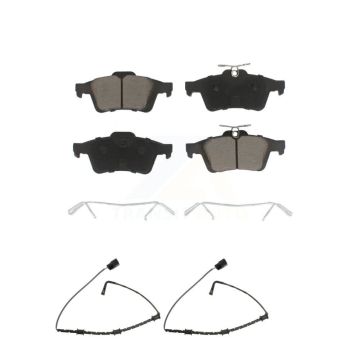 Rear Ceramic Disc Brake Pads And Wear Sensors Kit For Jaguar XJ From VIN #V90866 KCW-100980
