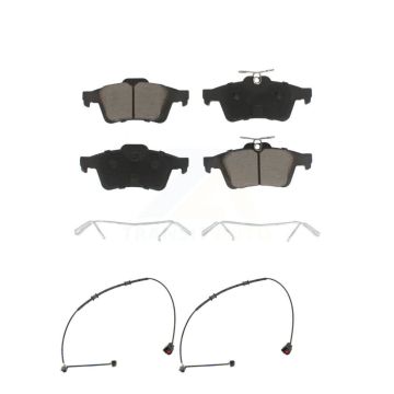 Rear Ceramic Disc Brake Pads Wear Sensor Kit For Jaguar XK XKR 4.2L with rear brakes KCW-100984
