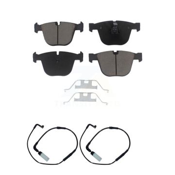 Rear Ceramic Disc Brake Pads And Wear Sensors Kit For BMW 650i 645Ci 550i M5 M6 545i 535i KCW-101008
