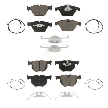 Front Rear Ceramic Disc Brake Pads And Wear Sensors Kit For BMW 335i xDrive KCW-101021
