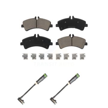 Rear Ceramic Disc Brake Pads And Wear Sensors Kit For Freightliner Sprinter 3500 KCW-101064
