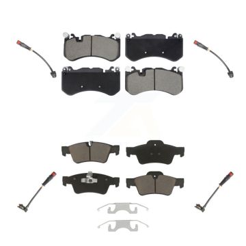 Front Rear Ceramic Disc Brake Pads And Wear Sensors Kit For Mercedes-Benz G63 AMG G65 KCW-101078