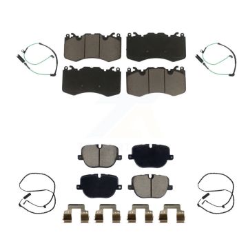 Front Rear Ceramic Disc Brake Pads And Wear Sensors Kit For Land Rover Range KCW-101082