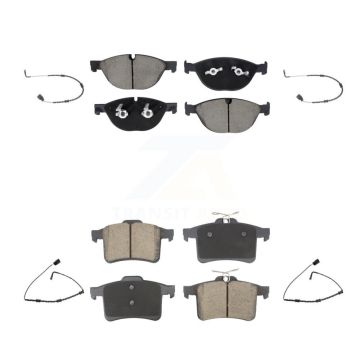 Front Rear Ceramic Disc Brake Pad Wear Sensor Kit For Jaguar XJ XJR From VIN #V90866 5.0L KCW-101100
