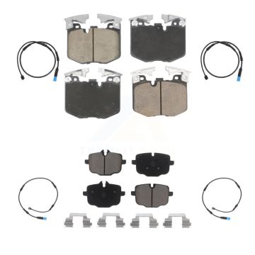 Front Rear Ceramic Disc Brake Pads And Wear Sensors Kit For BMW X5 X7 KCW-101103