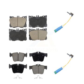 Front Rear Ceramic Brake Pads Wear Sensor Kit For Mercedes-Benz GLC300 C43 AMG GLC43 C450 KCW-101121