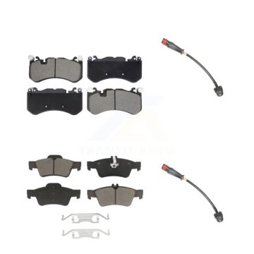 Front Rear Ceramic Brake Pads & Wear Sensor Kit For 2010-2011 Mercedes-Benz SL65 AMG 6.0L KCW-101127
