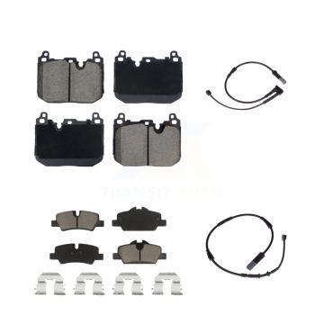 Front Rear Ceramic Disc Brake Pads And Wear Sensors Kit For Mini Cooper KCW-101132