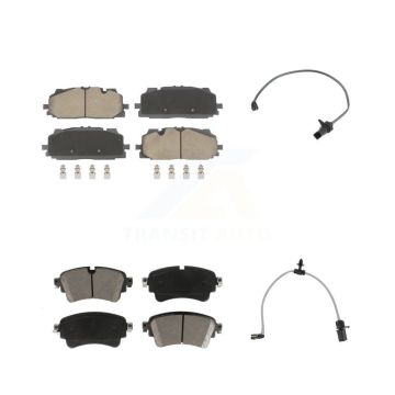 Front Rear Ceramic Brake Pad And Wear Sensor Kit For Audi A6 Quattro A7 Sportback allroad KCW-101142