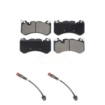 Front Ceramic Brake Pad & Wear Sensor Pair Kit For Mercedes-Benz G63 AMG C63 SLS SL63 E63 KCW-101162