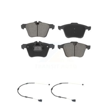 Front Ceramic Disc Brake Pads And Wear Sensor Pairs Kit For Jaguar XJ F-Type XK KCW-101171