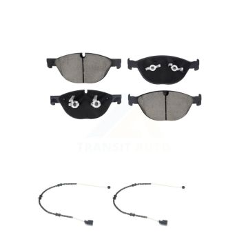 Front Ceramic Disc Brake Pads And Wear Sensor Pairs Kit For Jaguar XJ F-Type KCW-101172