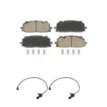 Front Ceramic Brake Pads Wear Sensor Pair Kit For Audi Q7 SQ5 S5 Q8 S4 Sportback A6 A7 A8 KCW-101180