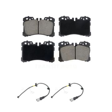 Front Ceramic Disc Brake Pads And Wear Sensor Pairs Kit For Lexus LS500 LS500h KCW-101195