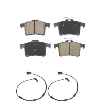 Rear Ceramic Disc Brake Pads And Wear Sensors Kit For Jaguar XF XJ XFR XKR XFR-S XJR KCW-101246