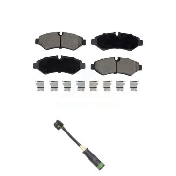 Rear Ceramic Disc Brake Pads Wear Sensor Kit For Mercedes-Benz Sprinter 4500 Freightliner KCW-101256