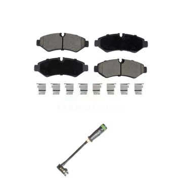 Rear Ceramic Disc Brake Pads And Wear Sensor Kit For Freightliner Sprinter 2500 3500 1500 KCW-101267