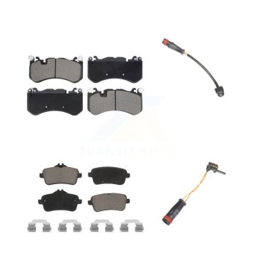 Front Rear Ceramic Brake Pads & Wear Sensor Kit For 2014-2015 Mercedes-Benz GL63 AMG 5.5L KCW-101278