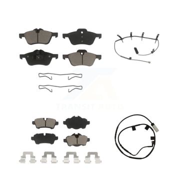 Front Rear Ceramic Disc Brake Pads And Wear Sensors Kit For Mini Cooper KCW-101298