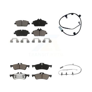 Front Rear Ceramic Disc Brake Pads And Wear Sensors Kit For Mini Cooper KCW-101300