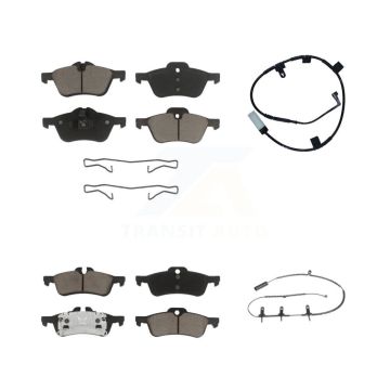 Front Rear Ceramic Disc Brake Pads And Wear Sensors Kit For Mini Cooper KCW-101301