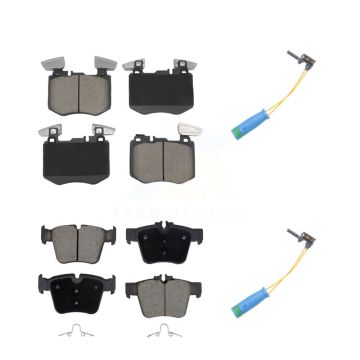 Front Rear Ceramic Disc Brake Pads And Wear Sensors Kit For Mercedes-Benz GLC300 KCW-101304
