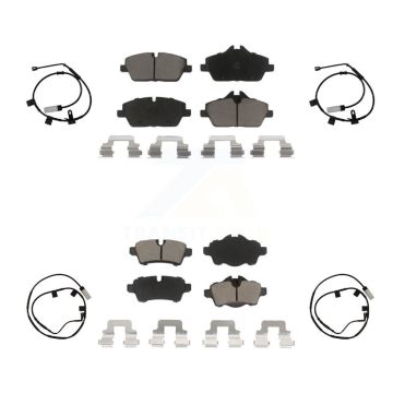 Front Rear Ceramic Disc Brake Pads And Wear Sensors Kit For Mini Cooper KCW-101308