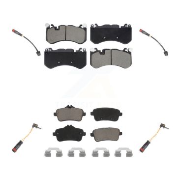 Front Rear Ceramic Brake Pads & Wear Sensor Kit For 2014-2015 Mercedes-Benz GL63 AMG 5.5L KCW-101318