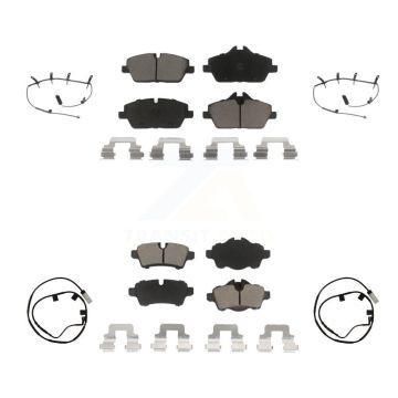 Front Rear Ceramic Disc Brake Pads And Wear Sensors Kit For Mini Cooper KCW-101319