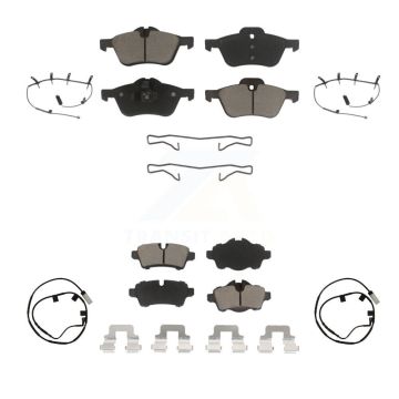Front Rear Ceramic Disc Brake Pads And Wear Sensors Kit For Mini Cooper KCW-101320
