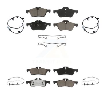 Front Rear Ceramic Disc Brake Pads And Wear Sensors Kit For Mini Cooper KCW-101323