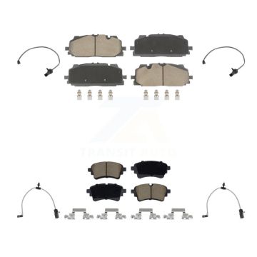 Front Rear Ceramic Brake Pad Wear Sensor Kit For Audi SQ5 Sportback A6 Quattro A7 allroad KCW-101327