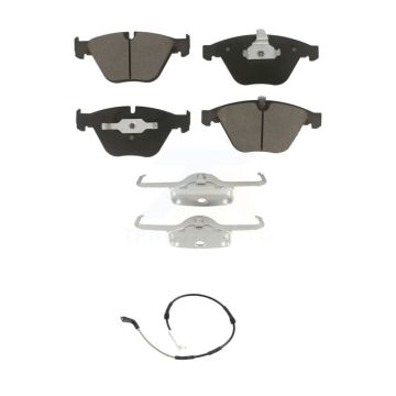 Front Ceramic Disc Brake Pads And Wear Sensors Kit For 2013 BMW X1 xDrive35i with 3.0L KCW-101379