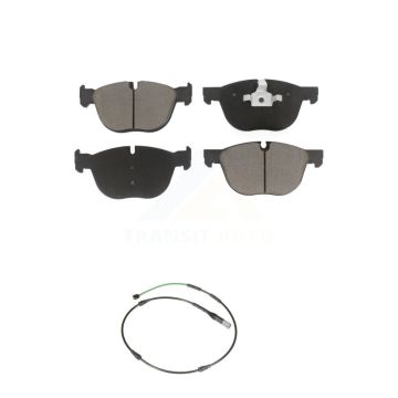 Front Ceramic Disc Brake Pads And Wear Sensors Kit For BMW X6 xDrive35i with 3.0L KCW-101382
