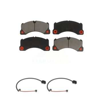 Front Ceramic Disc Brake Pads And Wear Sensor Pairs Kit For Porsche Cayenne KCW-101388